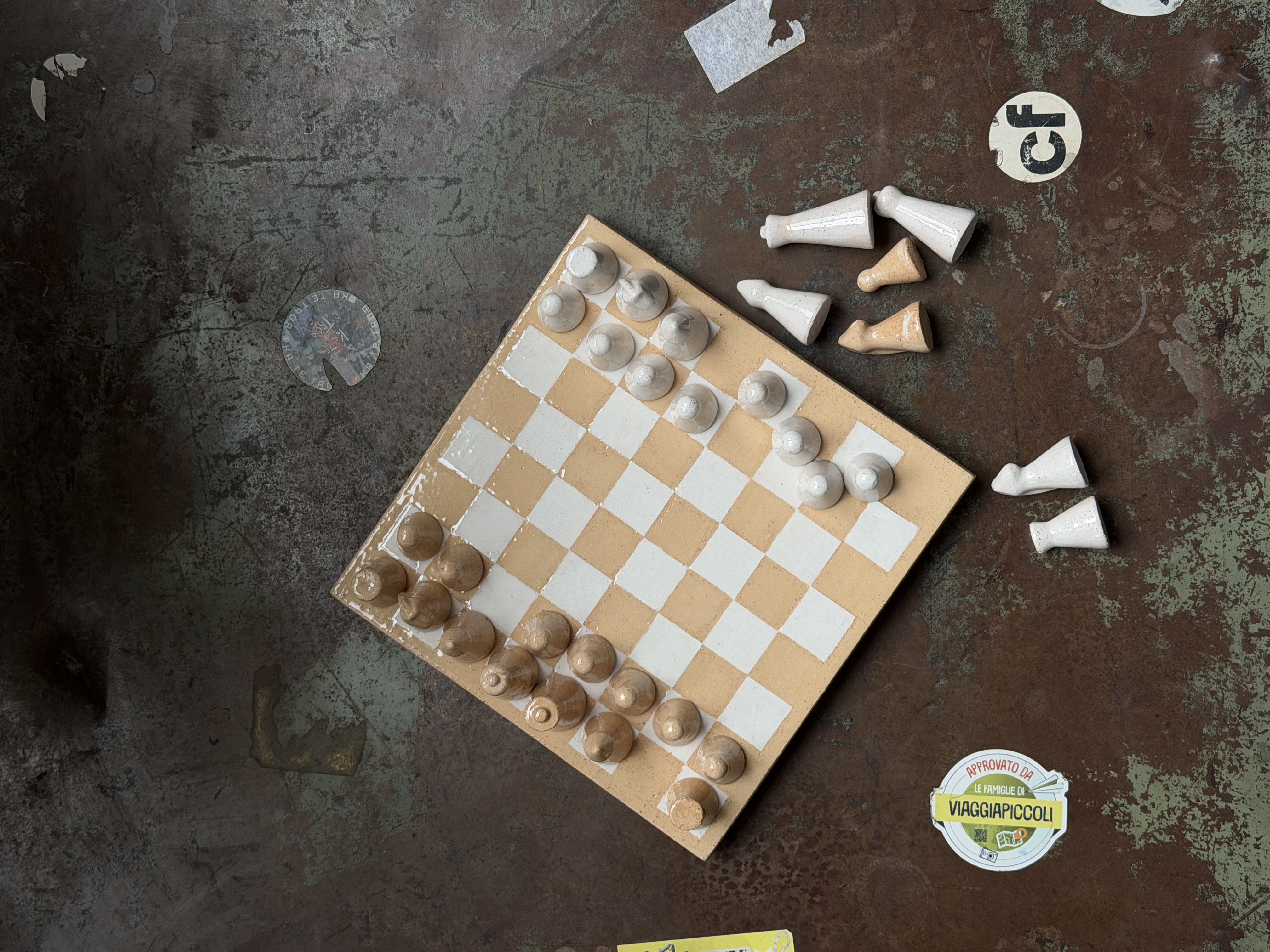 Ceramic Chess pieces — white set